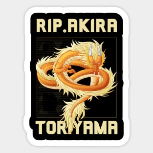 RIP AKIRA TORIYAMA Sticker